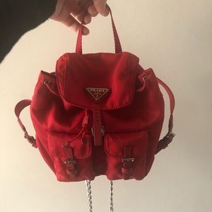 Prada chain backpack